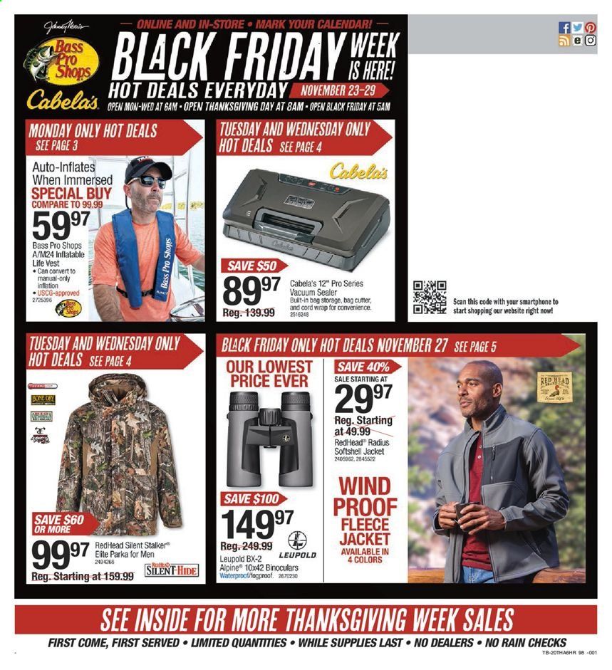 Bass Pro Shops Weekly Ad Flyer November 23 to November 29