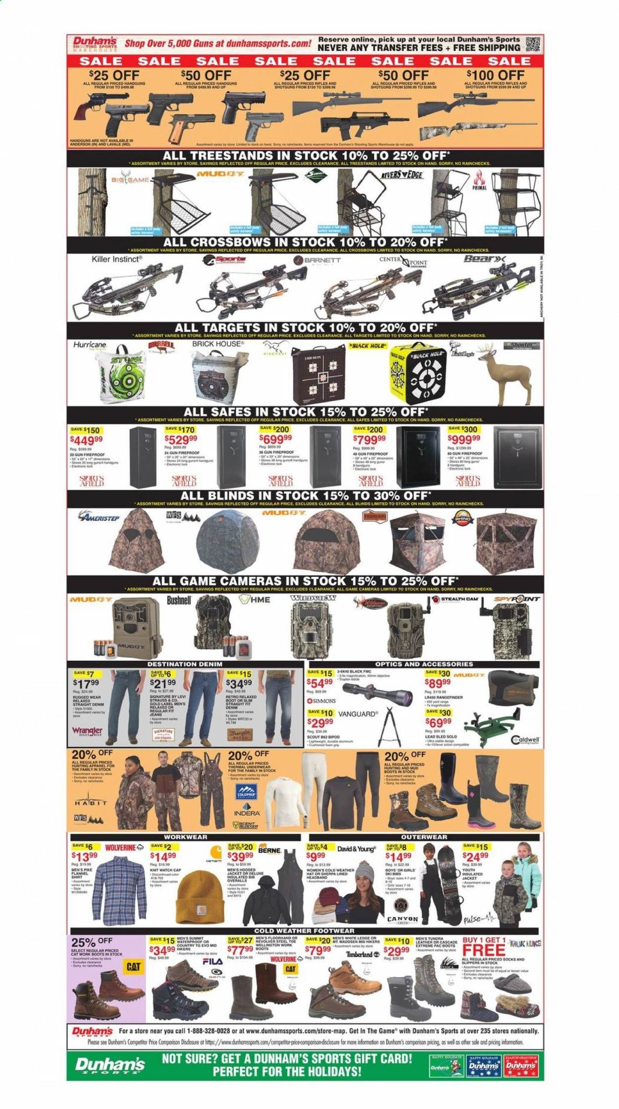 Dunham's Sports (PA) Weekly Ad Flyer November 21 to November 25