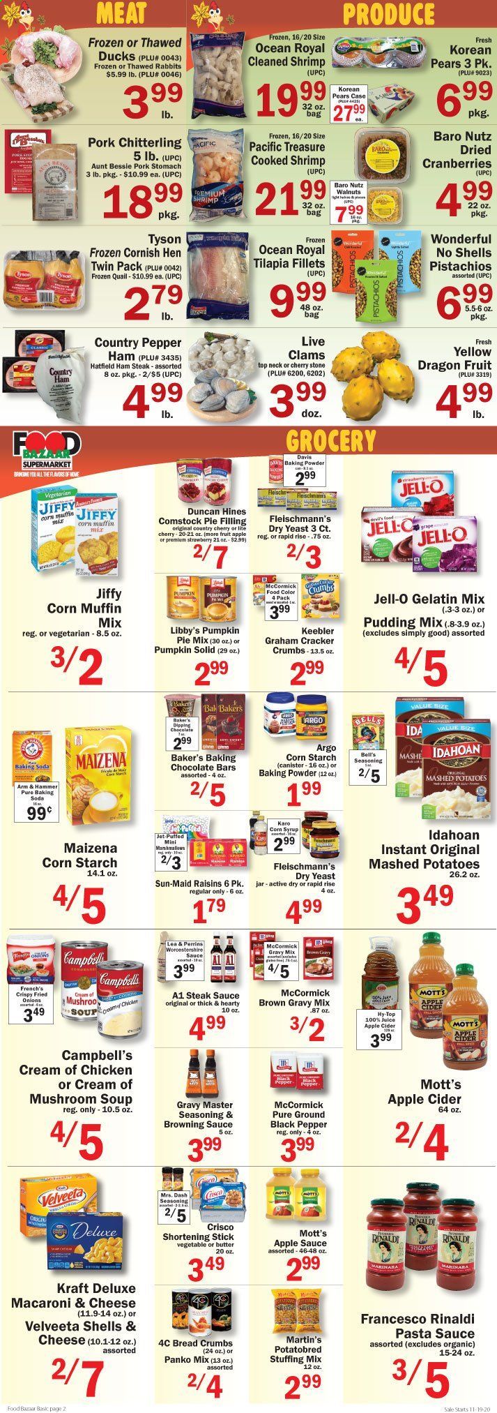 Food Bazaar (CT, NJ, NY) Weekly Ad Flyer November 19 to November 25