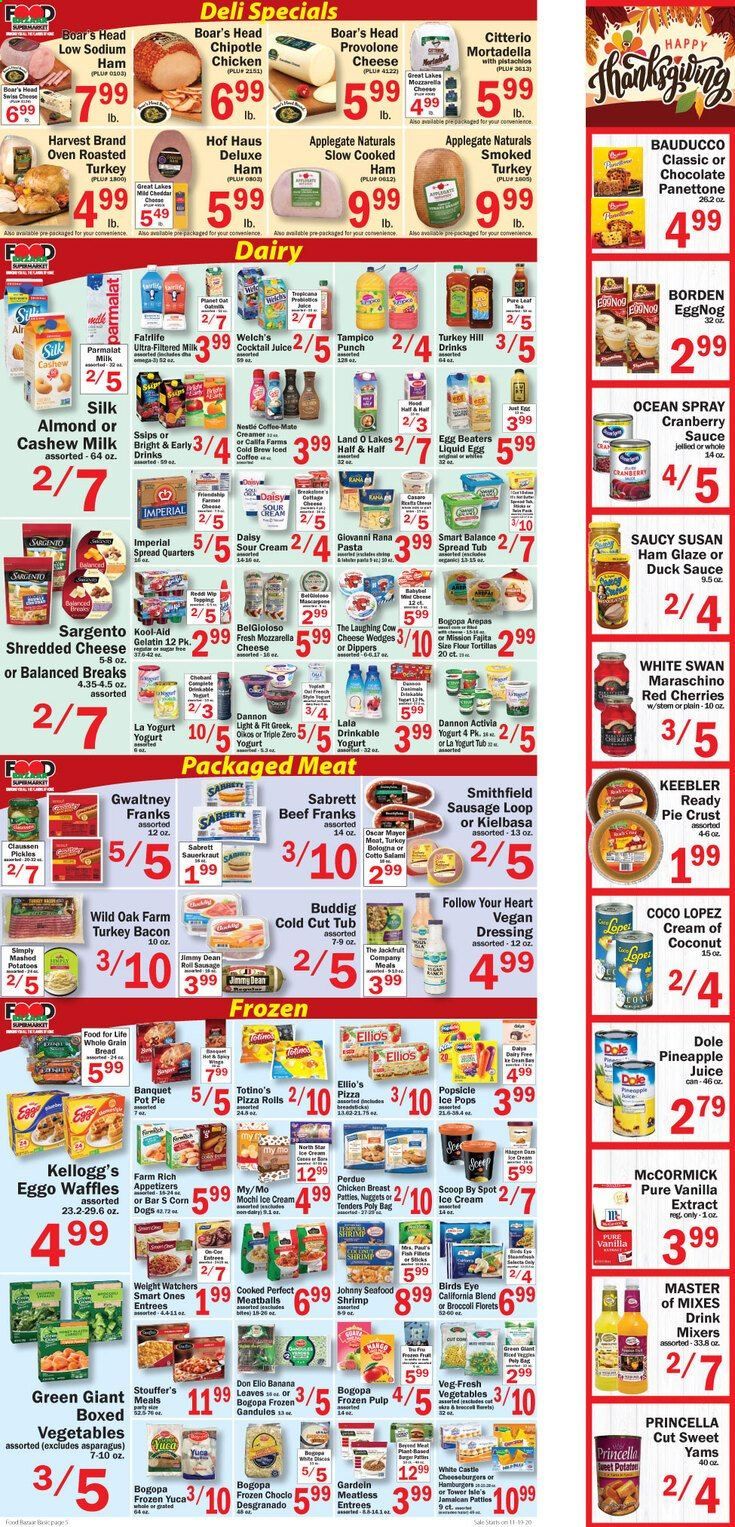 Food Bazaar (CT, NJ, NY) Weekly Ad Flyer November 19 to November 25