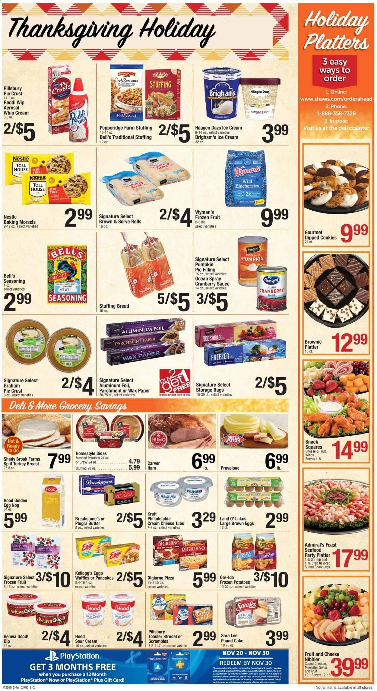 Shaw’s (MA, ME, NH, RI, VT) Weekly Ad Flyer November 20 to November 26