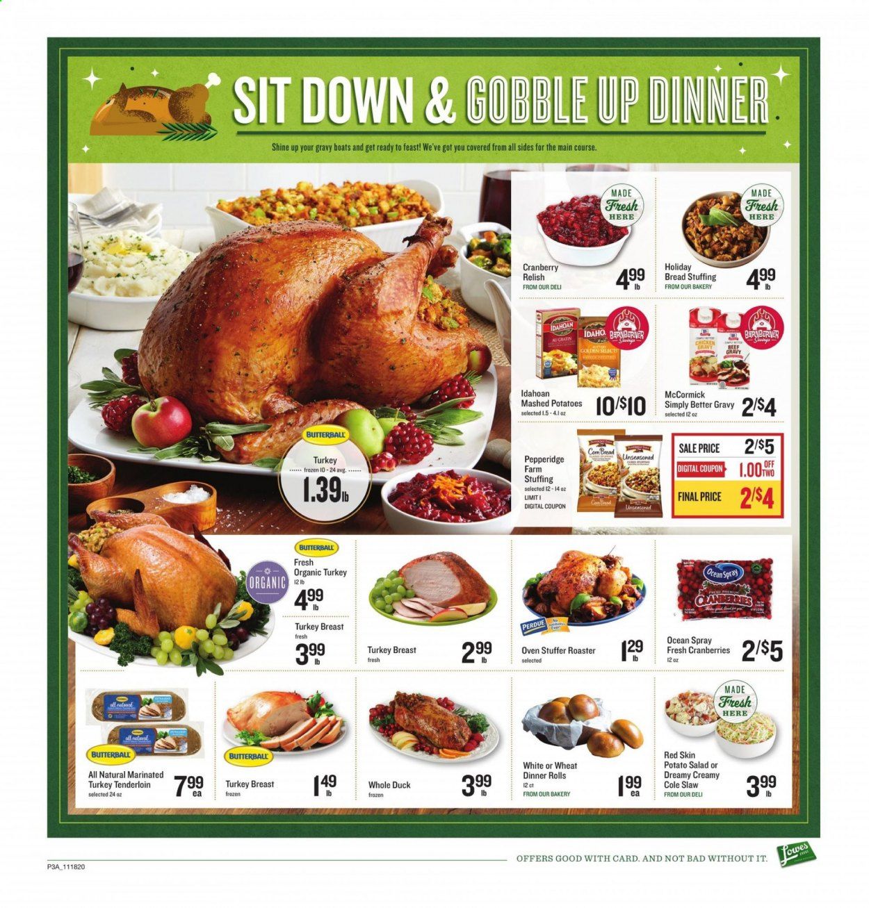 Lowes Foods Weekly Ad Flyer November 18 to November 26
