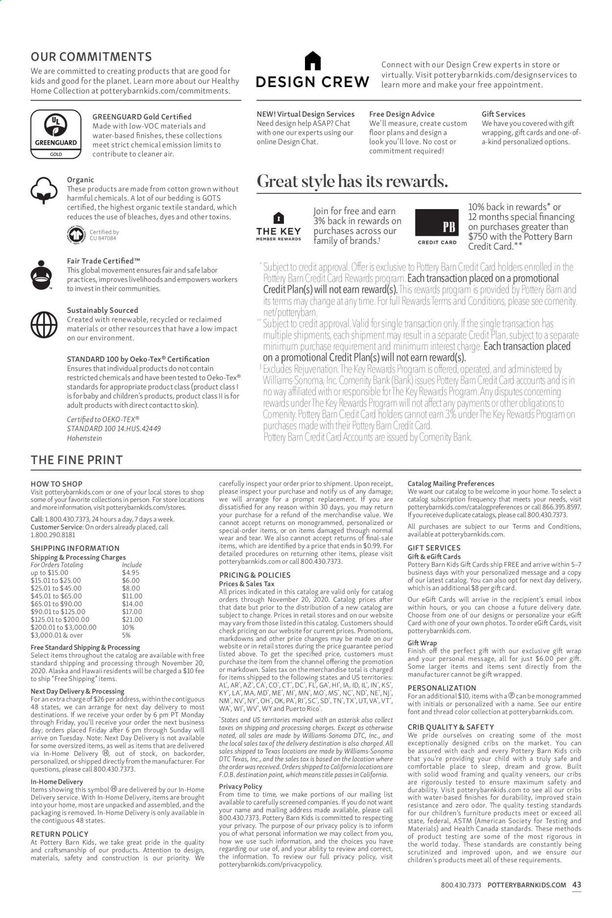 Pottery Barn Weekly Ad Flyer November 20 to November 27