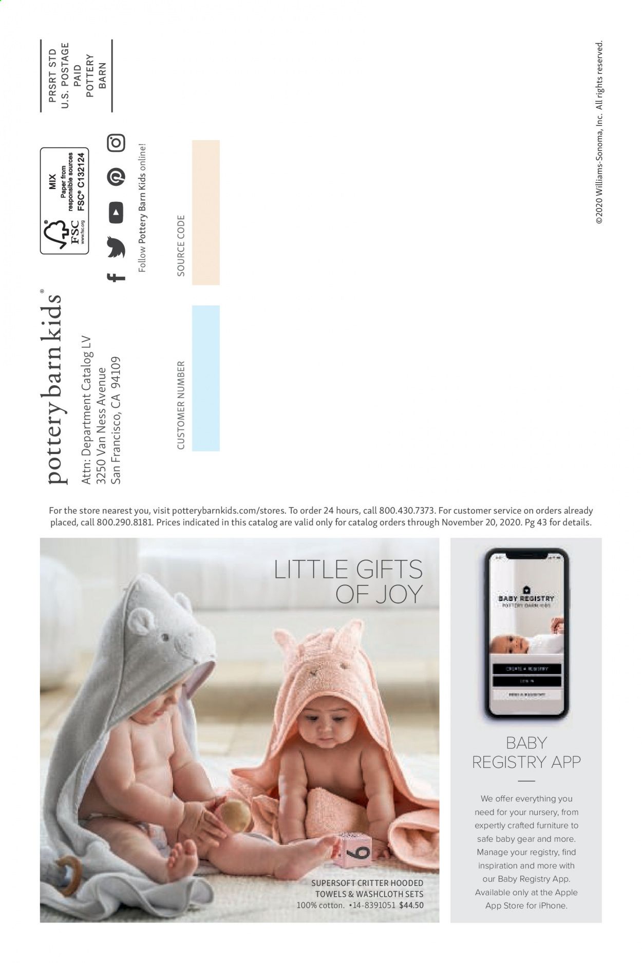 Pottery Barn Weekly Ad Flyer November 20 to November 27