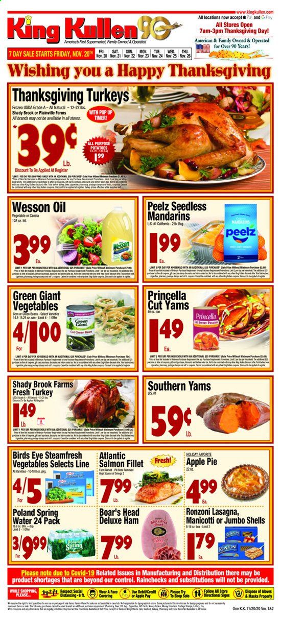 King Kullen Weekly Ad Flyer November 20 to November 26