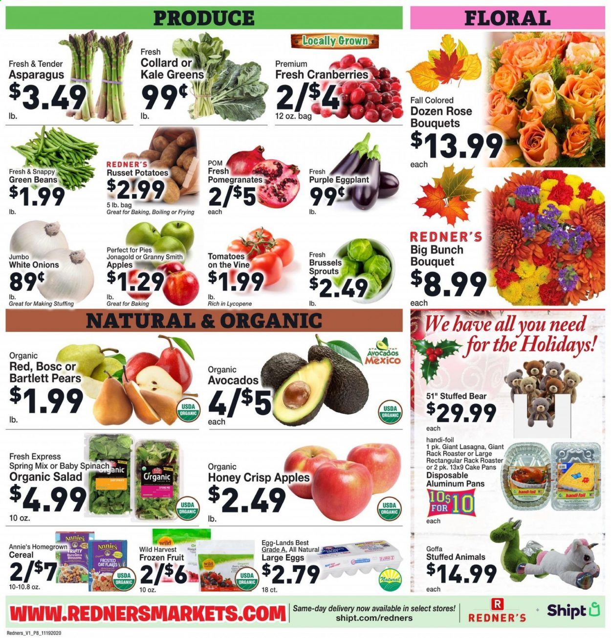 Redner's Markets Weekly Ad Flyer November 19 to November 26