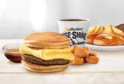 Selling Like Hot Cakes: New Hot Cake Breakfast Sandwich and Breakfast Platter Available at Hardee's