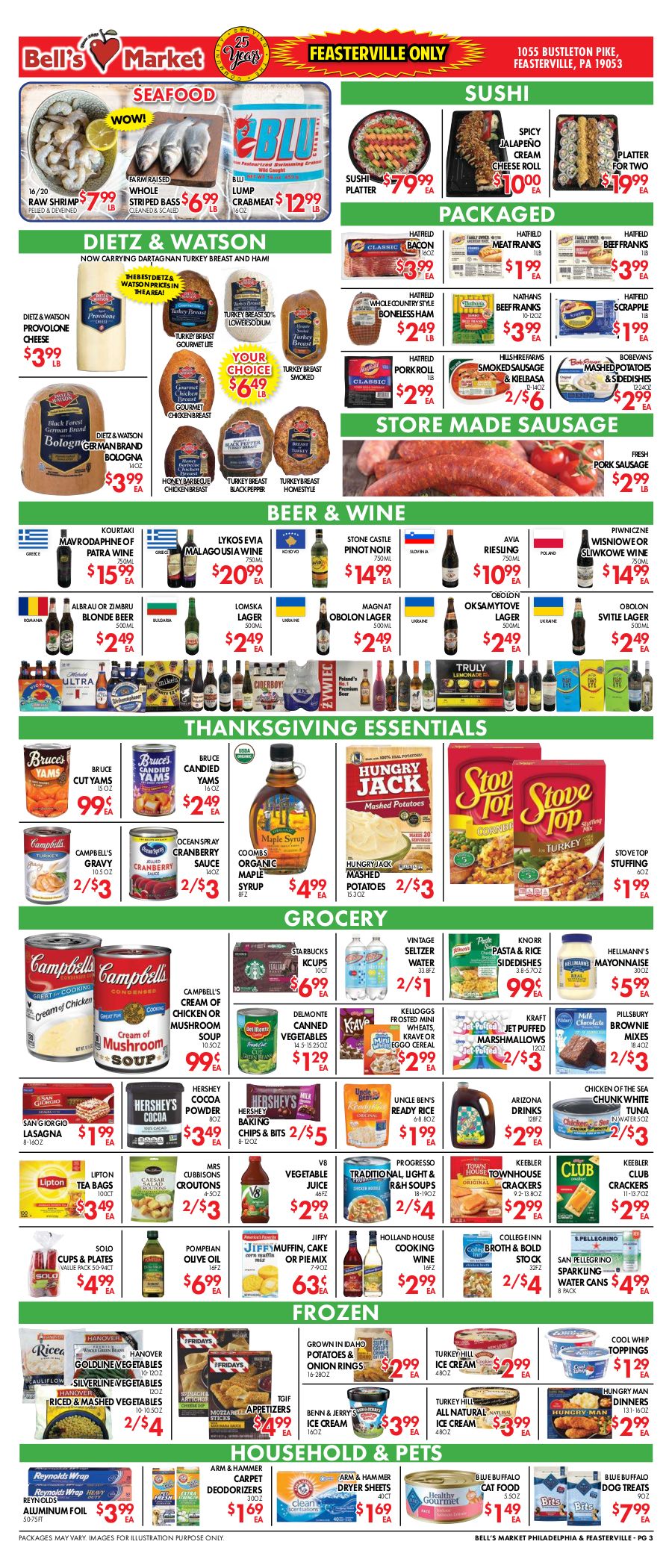 Bell's Market Thanksgiving Weekly Ad Flyer November 20 to November 26, 2020