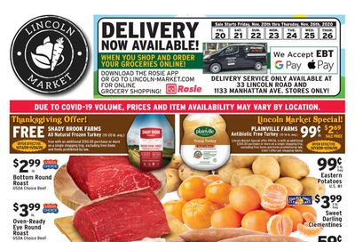 Lincoln Market Thanksgiving Weekly Ad Flyer November 20 to November 26, 2020