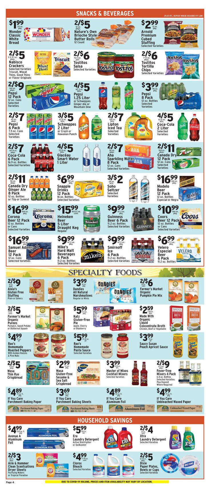 Lincoln Market Thanksgiving Weekly Ad Flyer November 20 to November 26, 2020