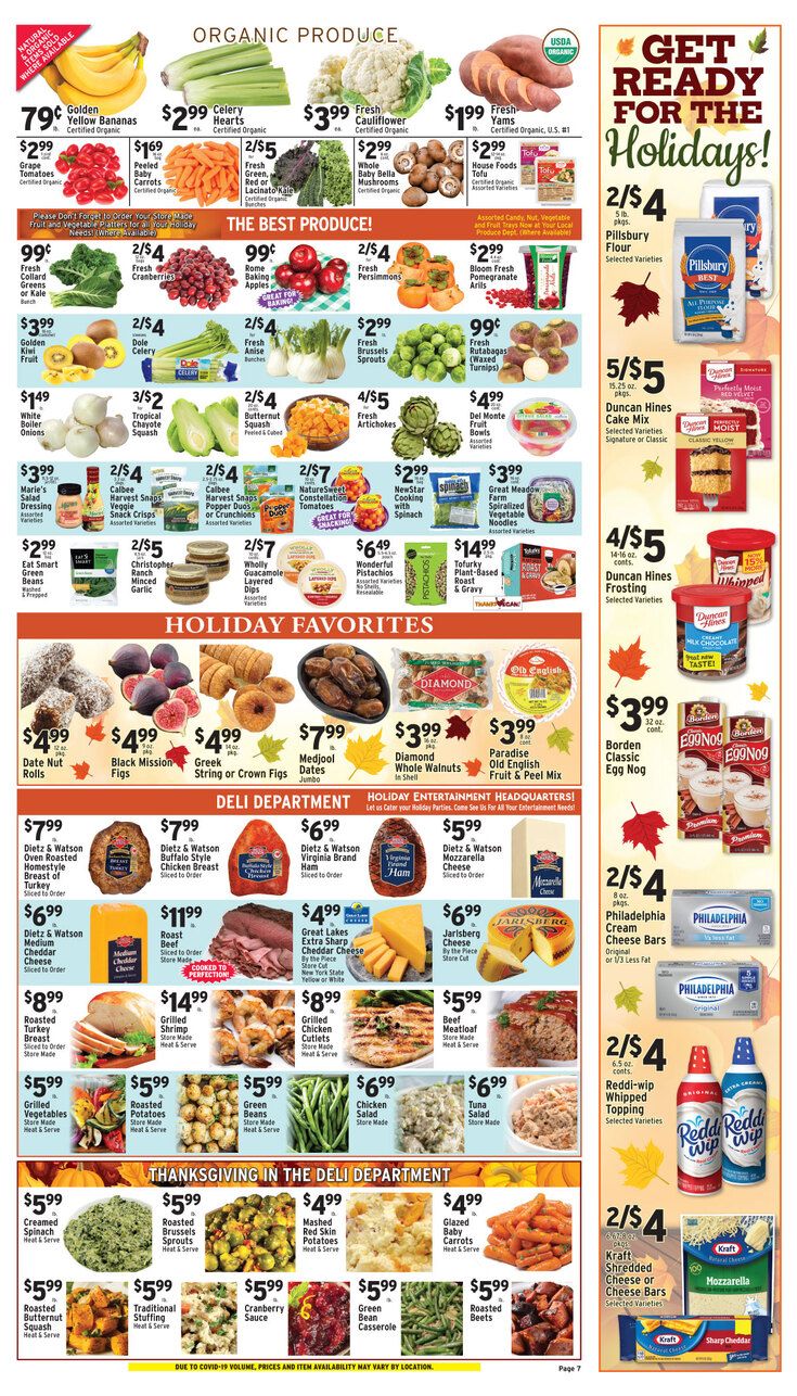 Lincoln Market Thanksgiving Weekly Ad Flyer November 20 to November 26, 2020