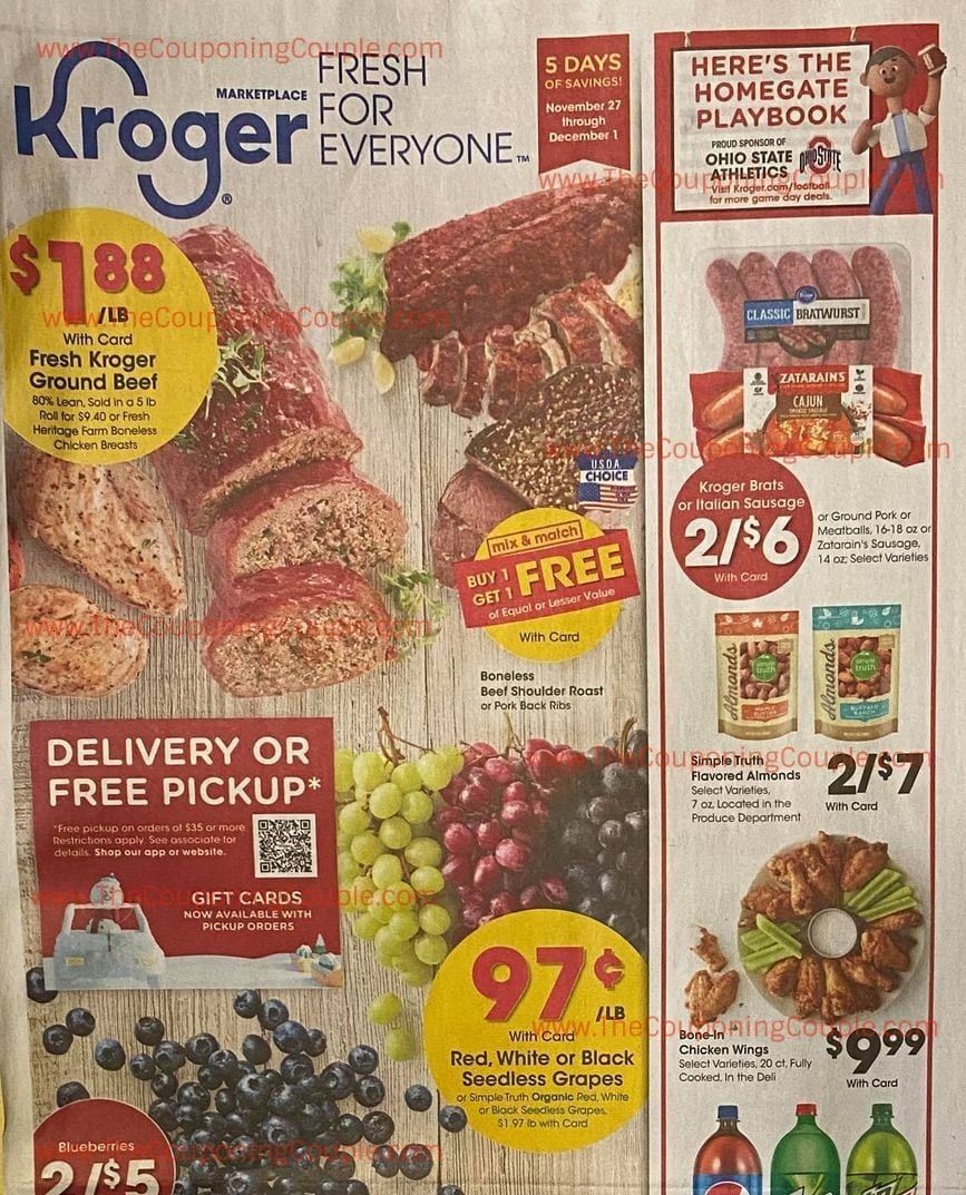 Kroger Ad Preview (11/27/20 – 12/1/20): Kroger Ad Preview Sneak Peek