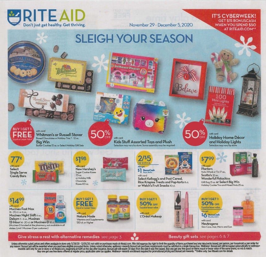 Rite Aid Weekly Ad Flyer (11/29/20 – 12/5/20): Early Rite Aid Ad Preview