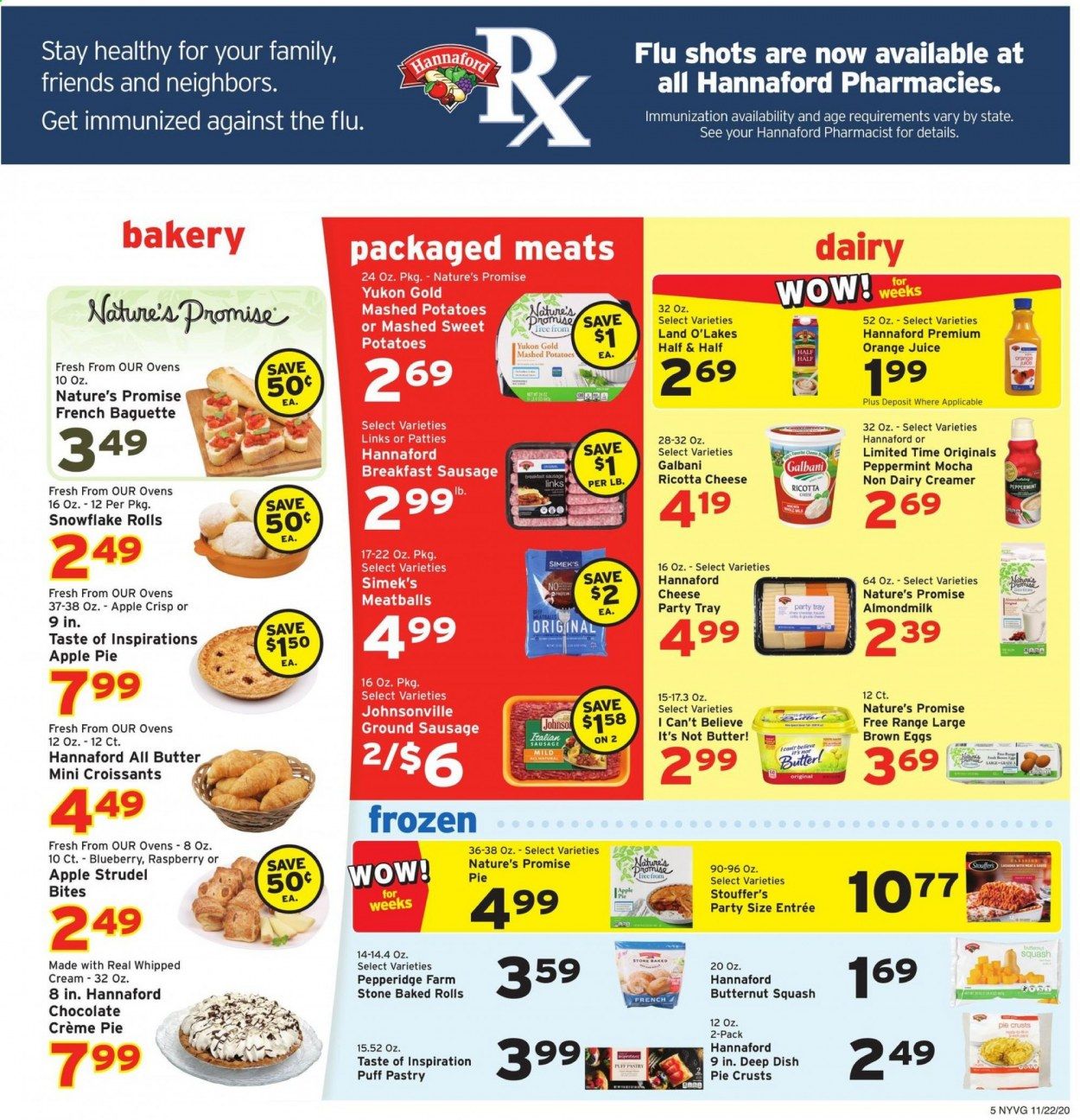 Hannaford (NY) Weekly Ad Flyer November 22 to November 28
