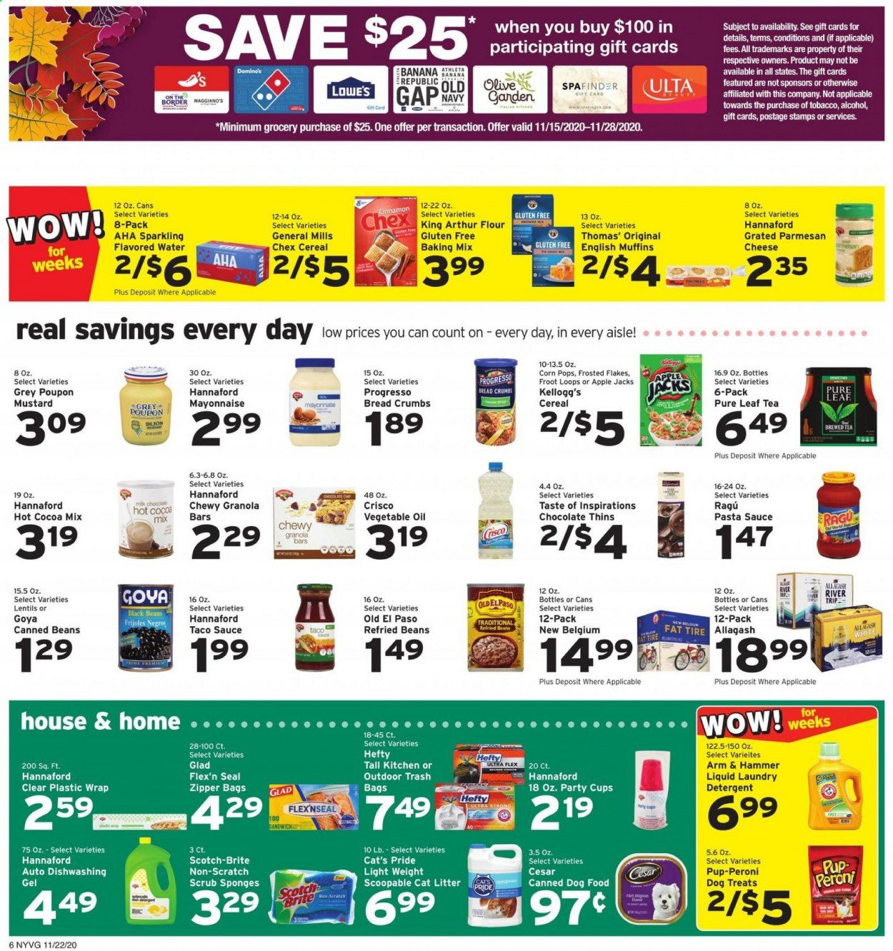Hannaford (NY) Weekly Ad Flyer November 22 to November 28