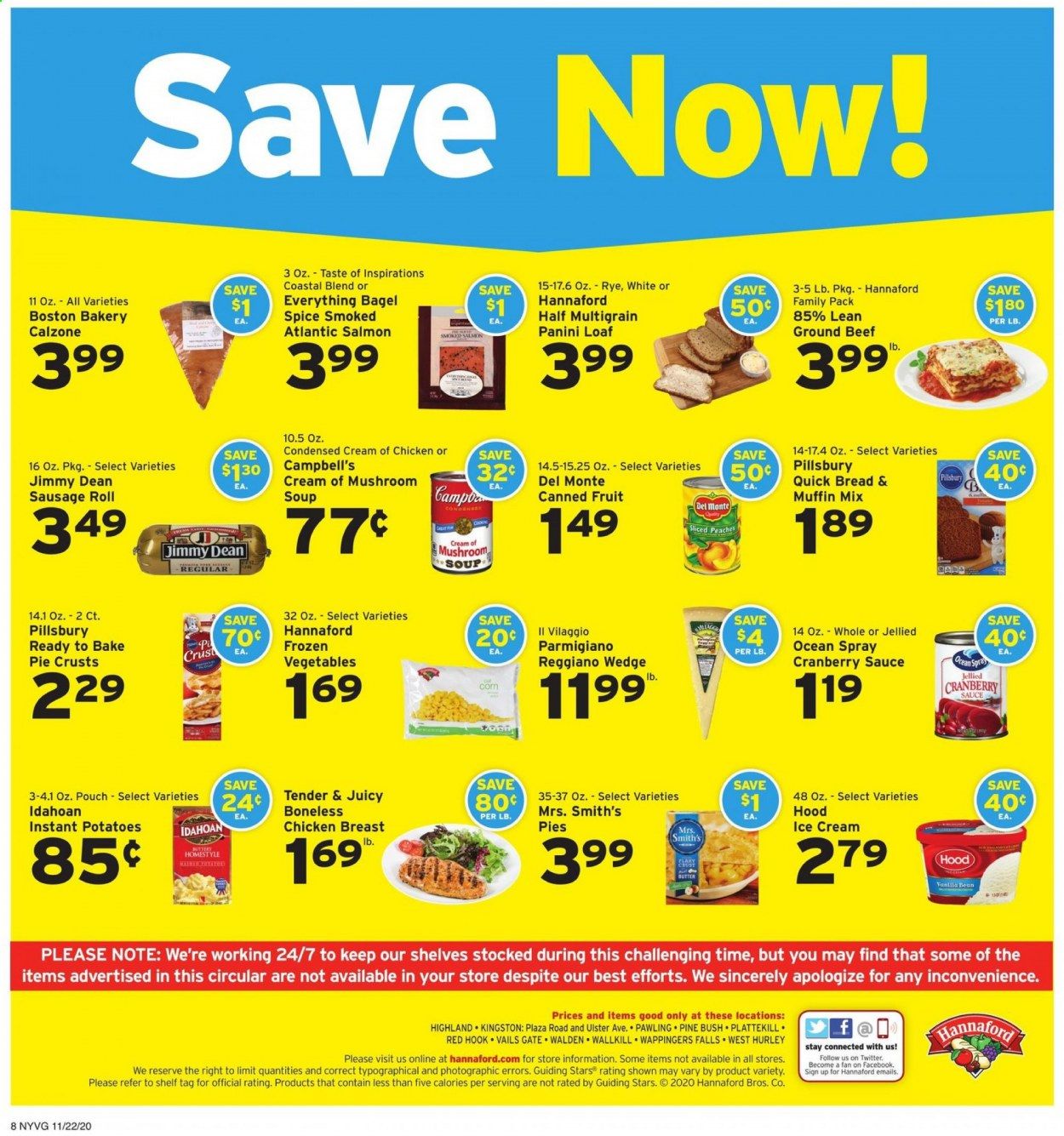 Hannaford (NY) Weekly Ad Flyer November 22 to November 28