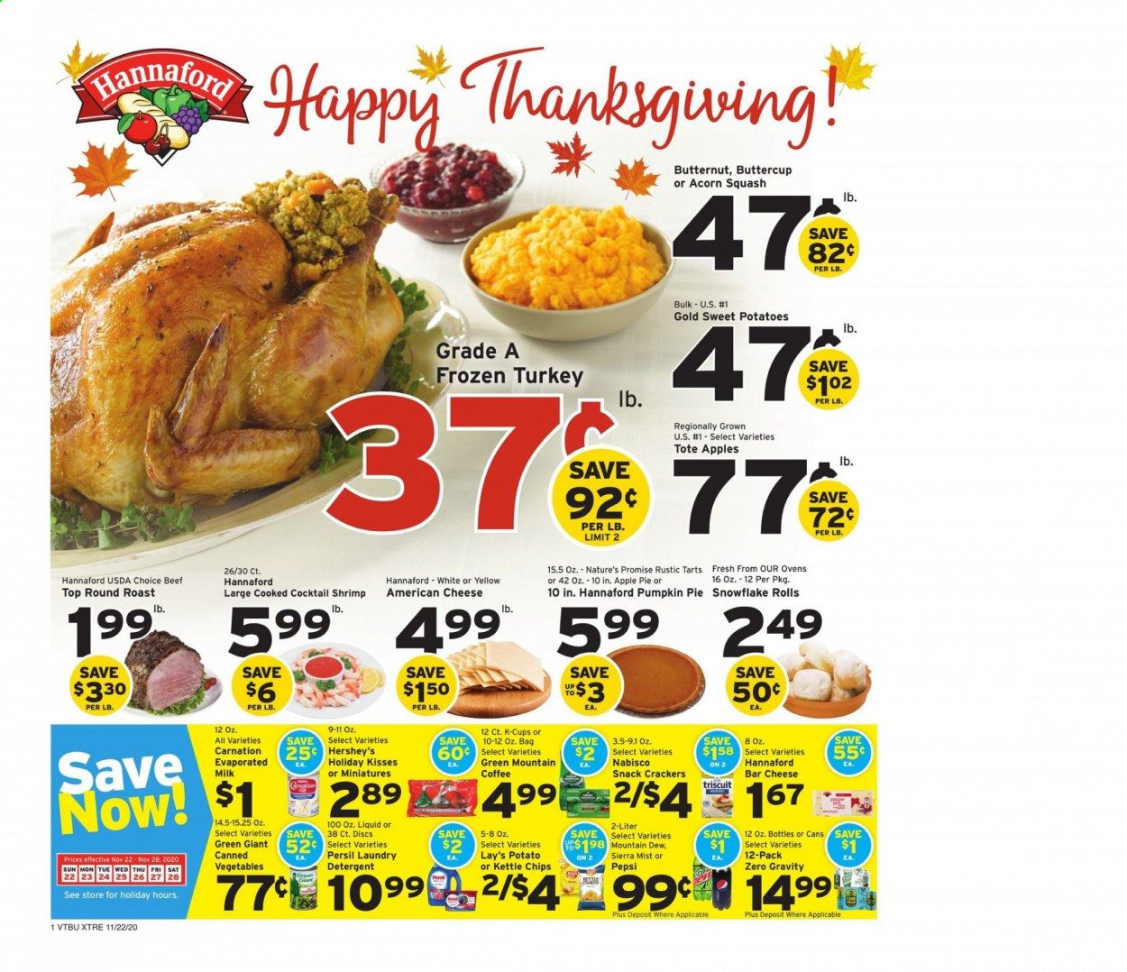 Hannaford (VT) Weekly Ad Flyer November 22 to November 28
