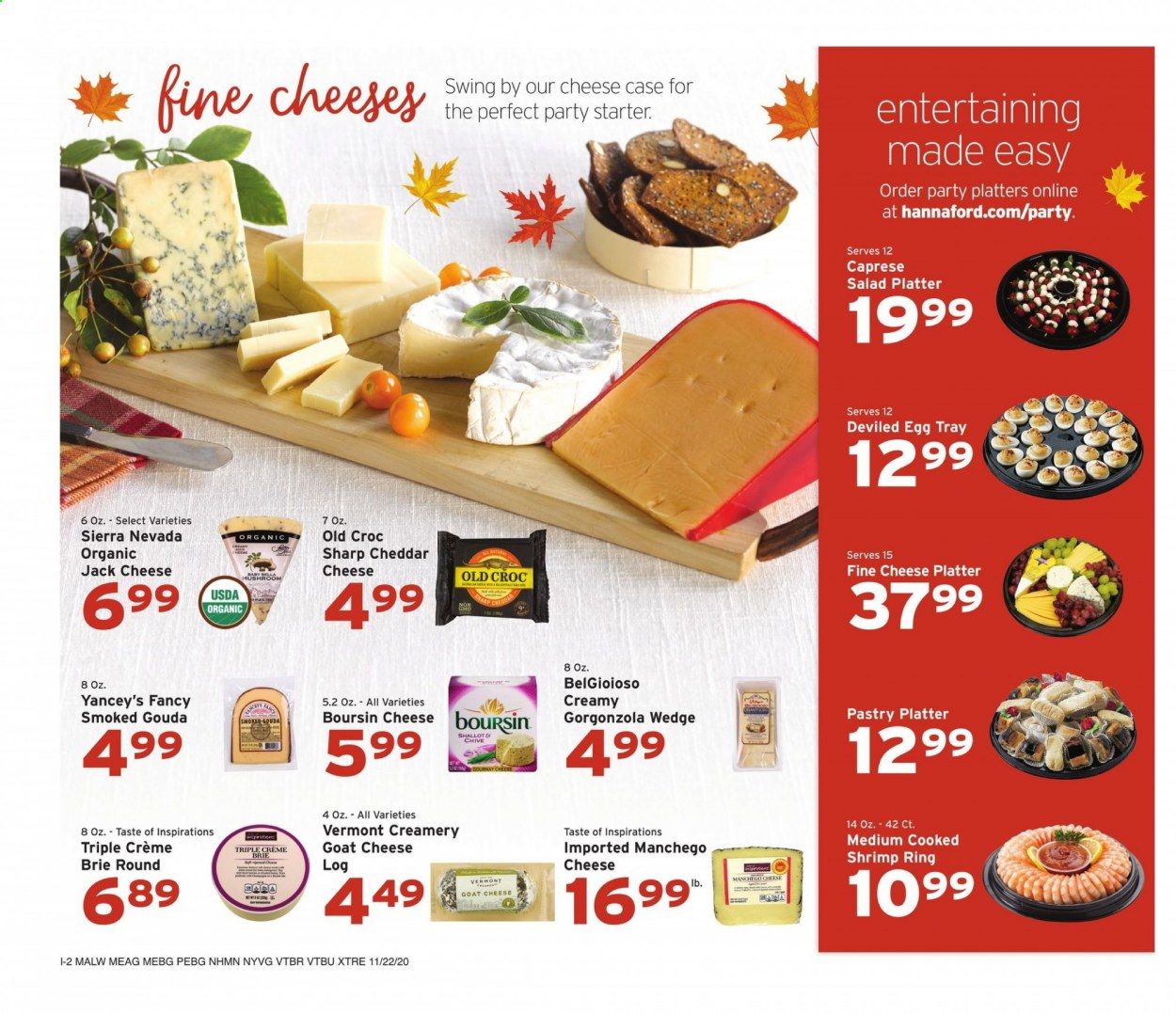 Hannaford (VT) Weekly Ad Flyer November 22 to November 28