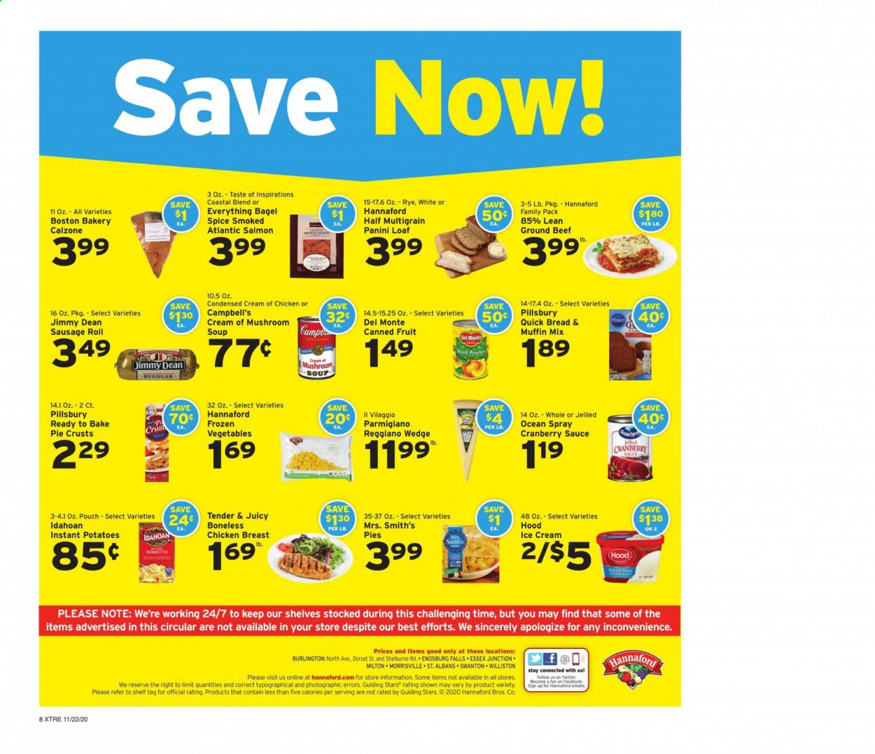 Hannaford (VT) Weekly Ad Flyer November 22 to November 28
