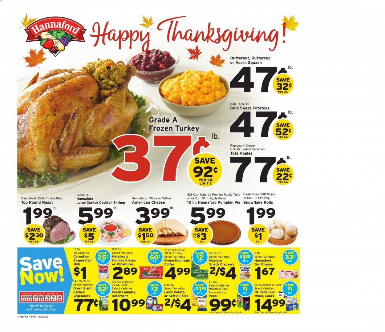 Hannaford (ME) Weekly Ad Flyer November 22 to November 28