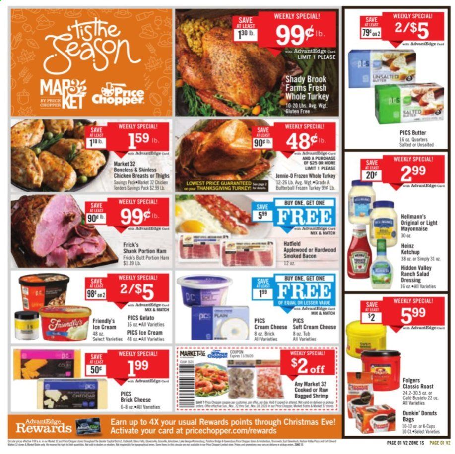 Price Chopper (CT, MA, NH, NY, PA, VT) Weekly Ad Flyer November 22 to November 29
