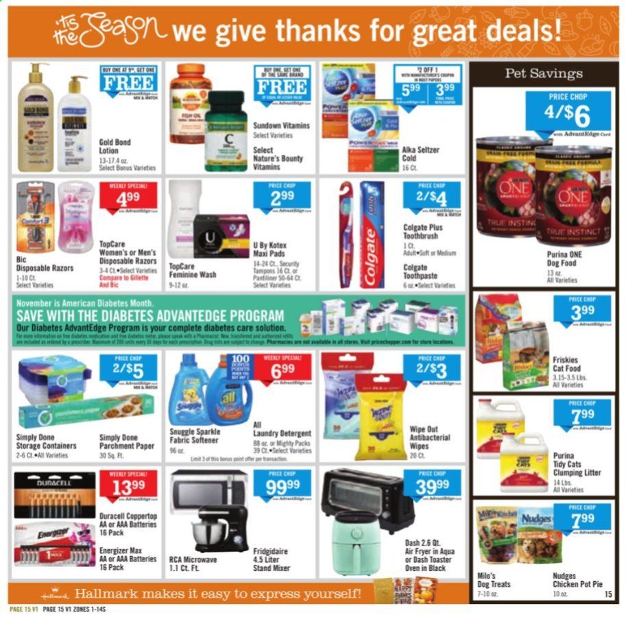 Price Chopper (CT, MA, NH, NY, PA, VT) Weekly Ad Flyer November 22 to November 29