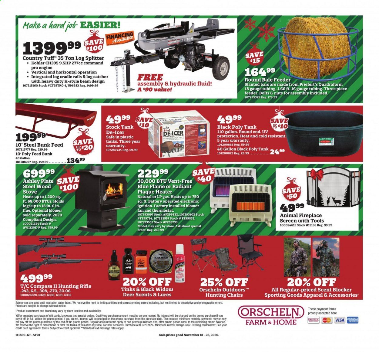 Orscheln Farm and Home Weekly Ad Flyer November 18 to November 22