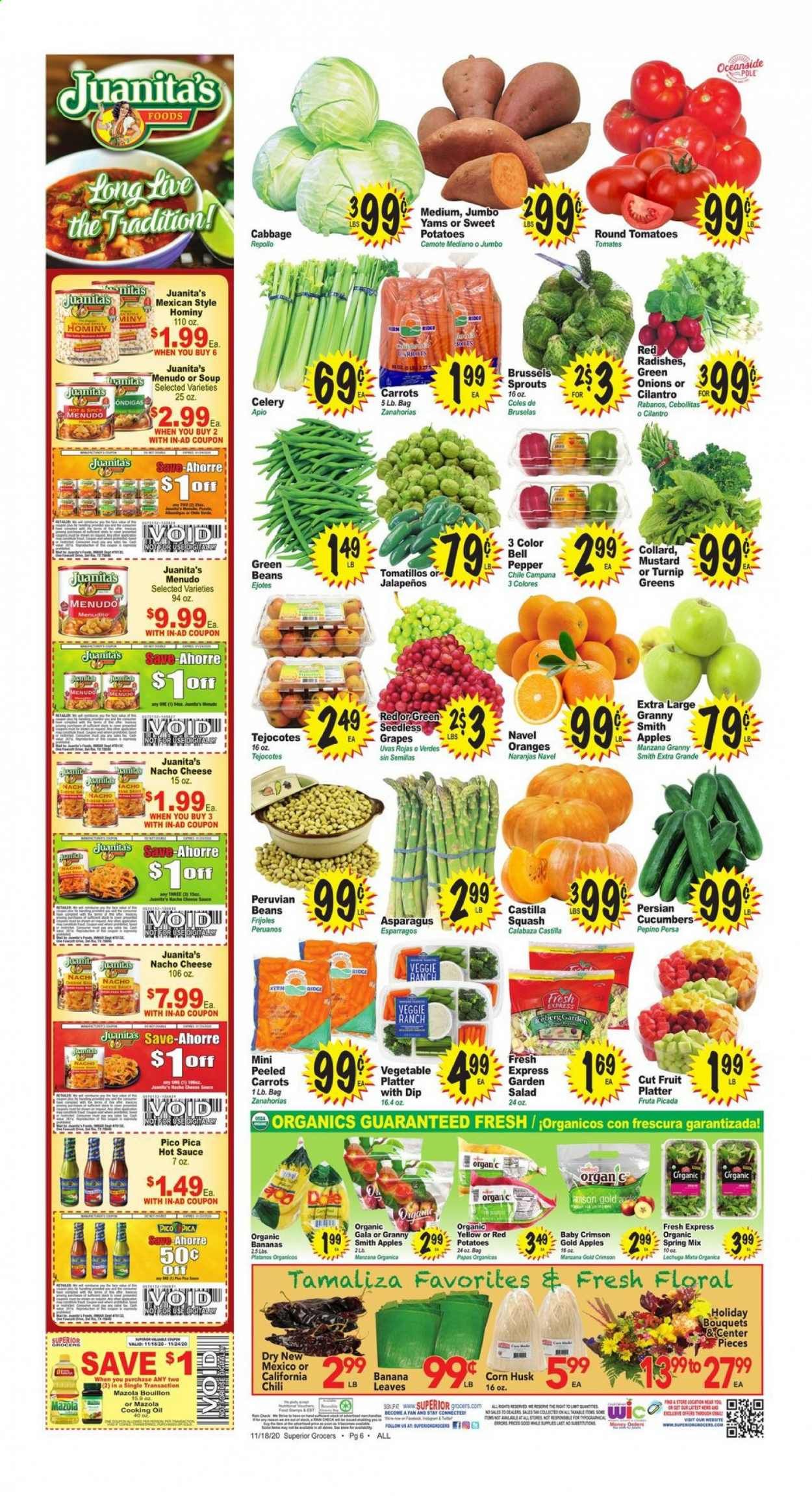 Superior Grocers Weekly Ad Flyer November 18 to November 24