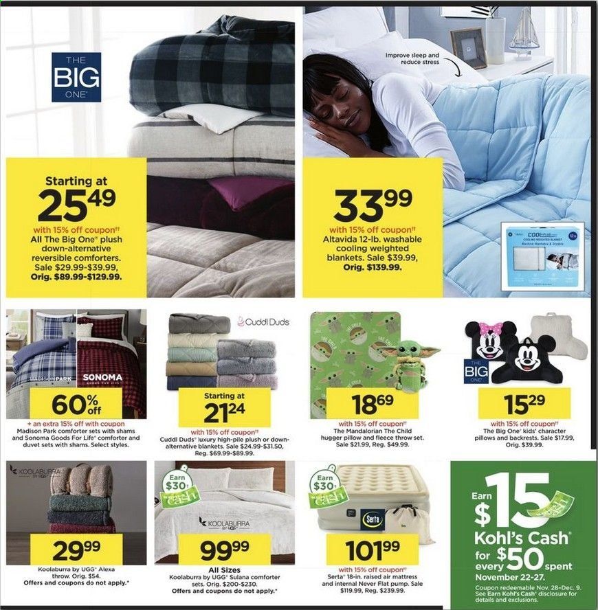 Kohl's Weekly Ad Flyer November 22 to November 27