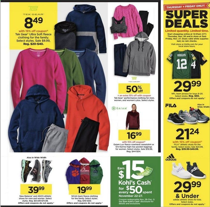 Kohl's Weekly Ad Flyer November 22 to November 27
