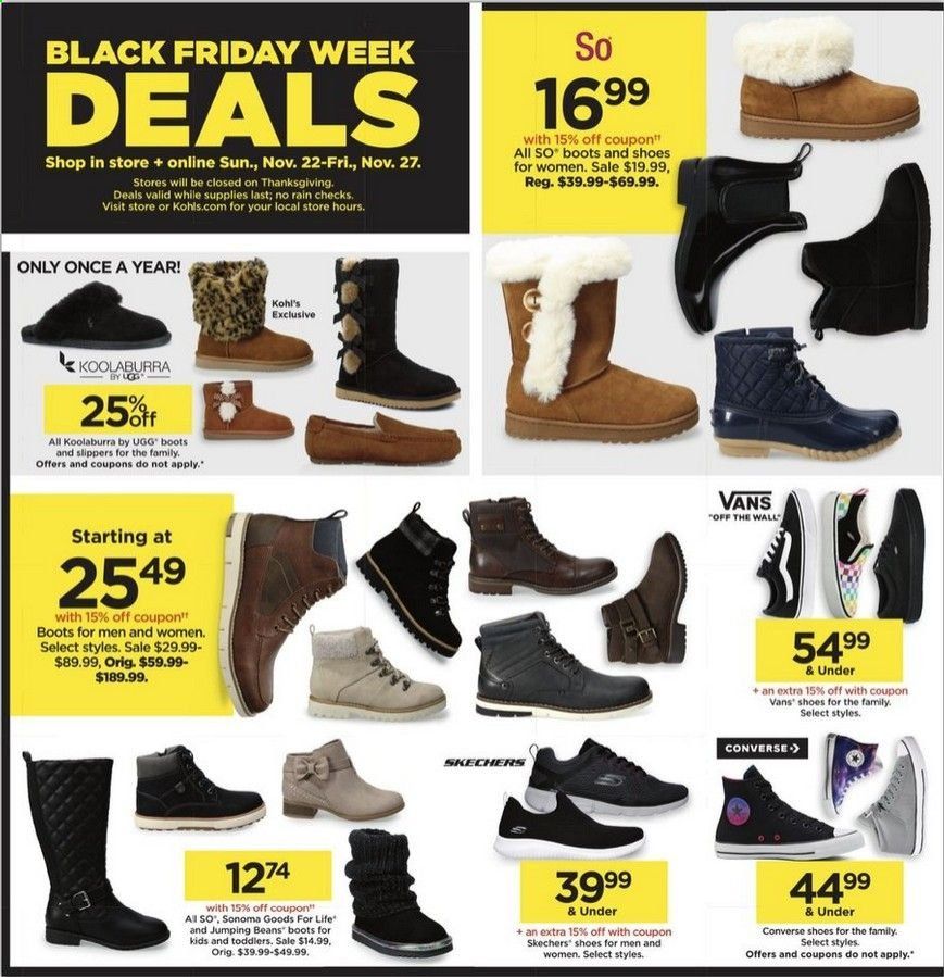 Kohl's Weekly Ad Flyer November 22 to November 27