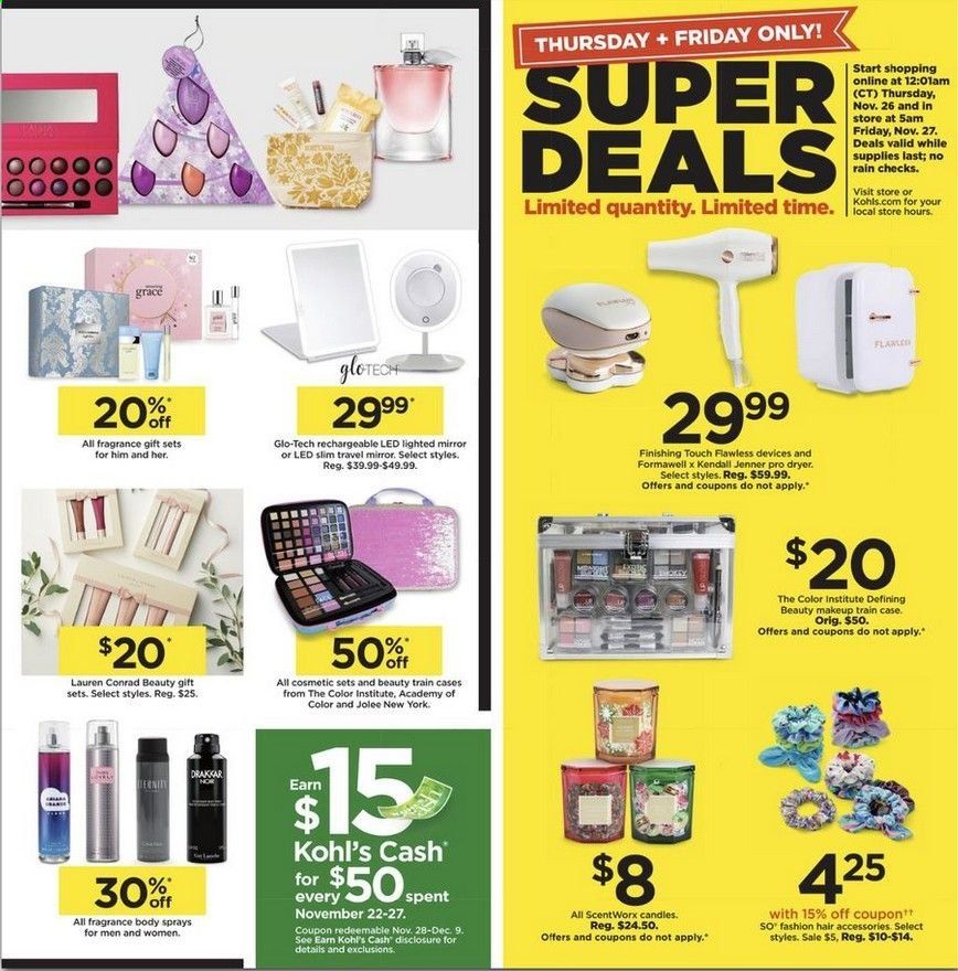 Kohl's Weekly Ad Flyer November 22 to November 27