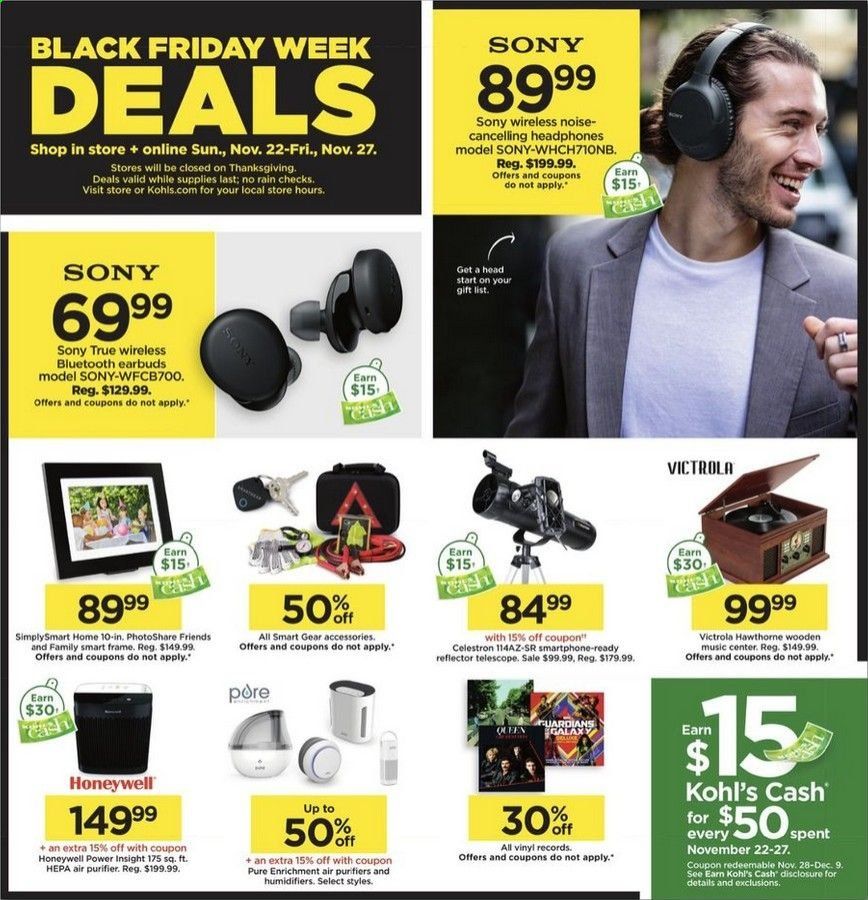 Kohl's Weekly Ad Flyer November 22 to November 27