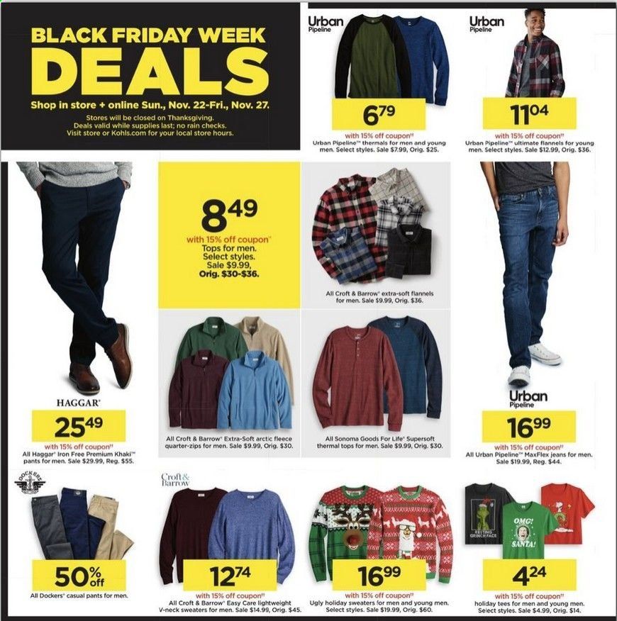 Kohl's Weekly Ad Flyer November 22 to November 27