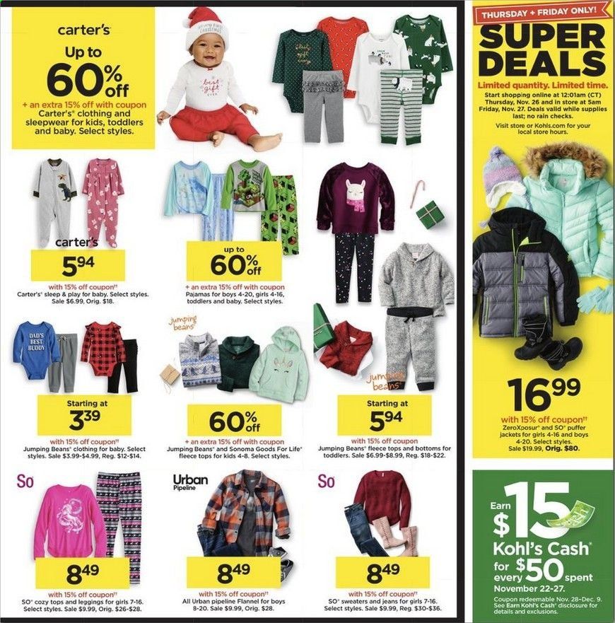 Kohl's Weekly Ad Flyer November 22 to November 27