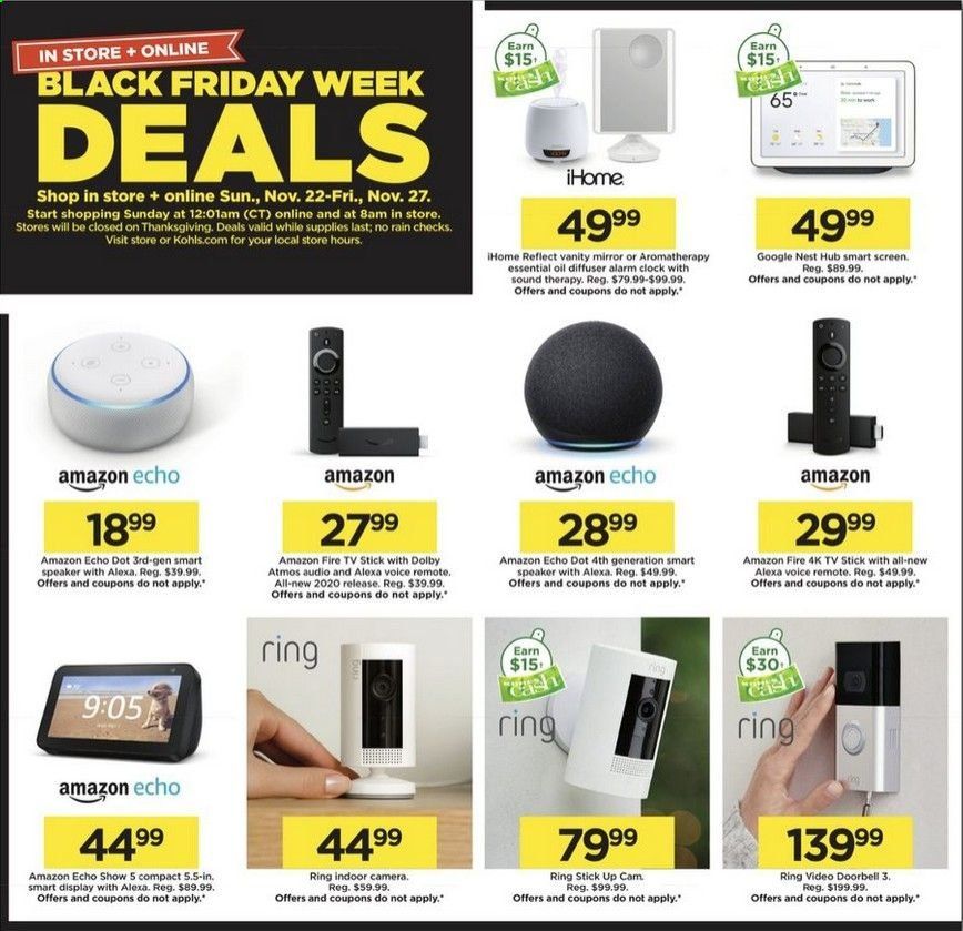 Kohl's Weekly Ad Flyer November 22 to November 27