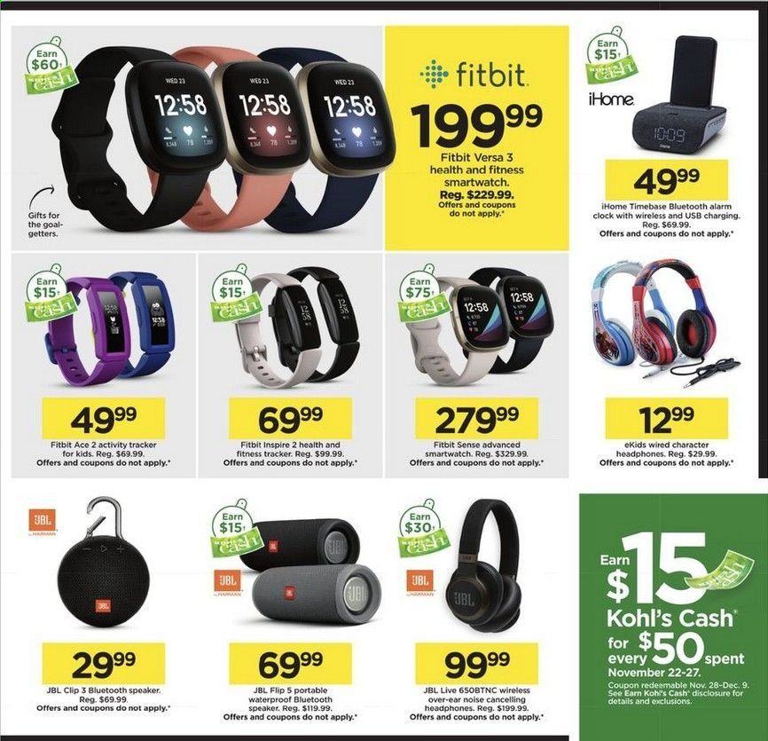 Kohl's Weekly Ad Flyer November 22 to November 27