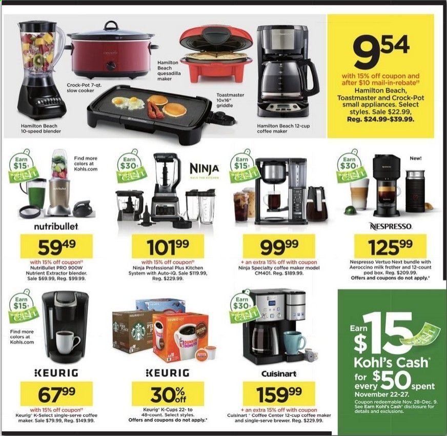 Kohl's Weekly Ad Flyer November 22 to November 27