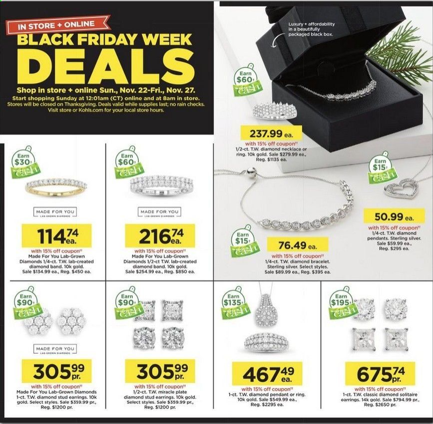 Kohl's Weekly Ad Flyer November 22 to November 27