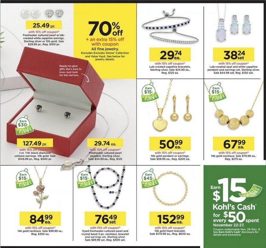 Kohl's Weekly Ad Flyer November 22 to November 27