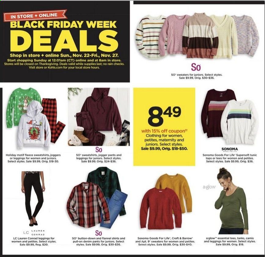 Kohl's Weekly Ad Flyer November 22 to November 27