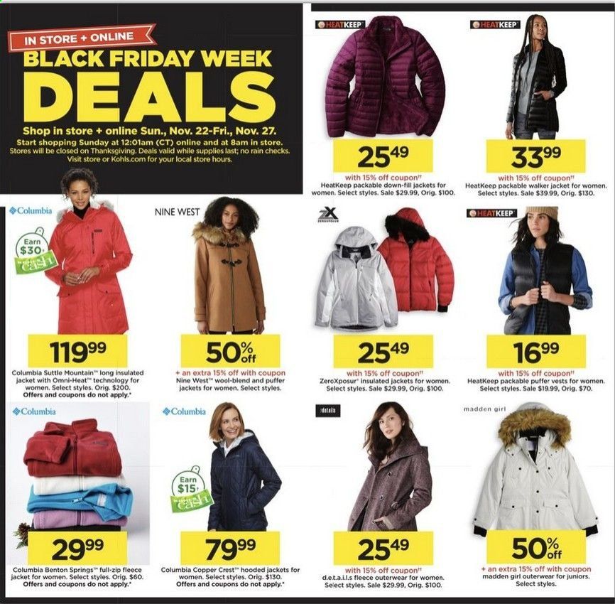 Kohl's Weekly Ad Flyer November 22 to November 27