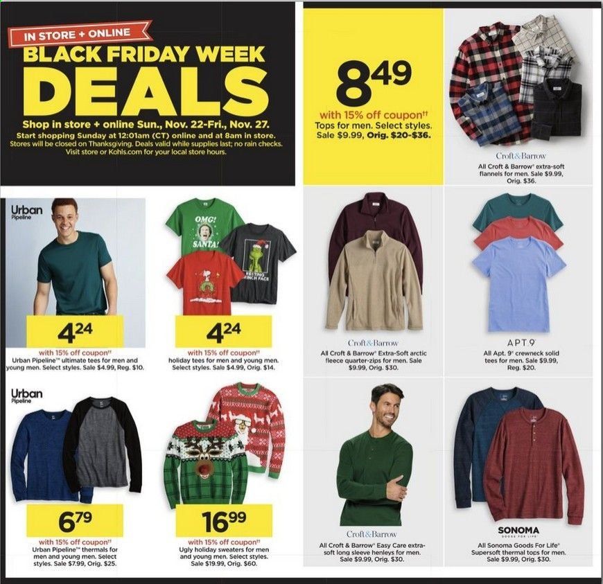 Kohl's Weekly Ad Flyer November 22 to November 27