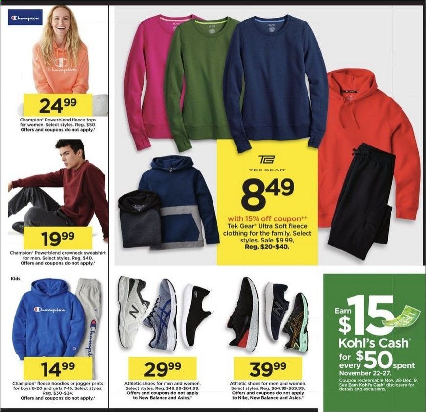 Kohl's Weekly Ad Flyer November 22 to November 27