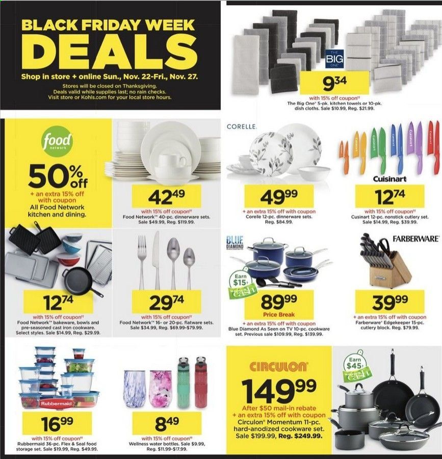 Kohl's Weekly Ad Flyer November 22 to November 27