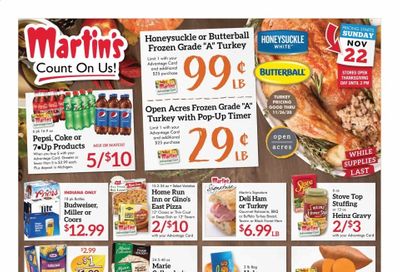 Martin’s Weekly Ad Flyer November 22 to November 28