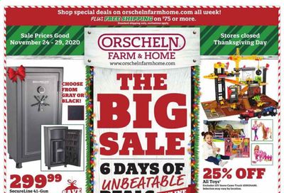 Orscheln Farm and Home Weekly Ad Flyer November 24 to November 29