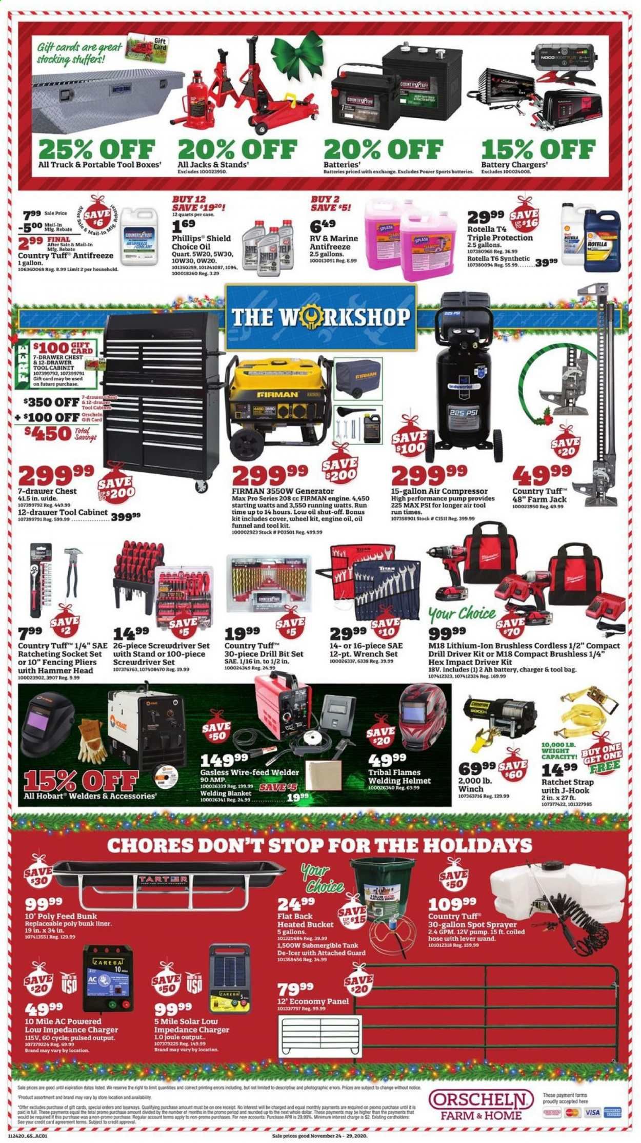Orscheln Farm and Home Weekly Ad Flyer November 24 to November 29