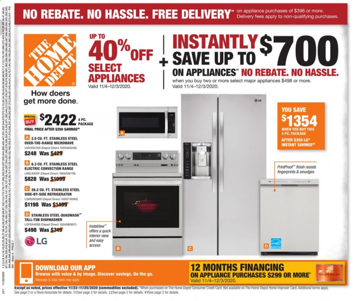 The Home Depot Weekly Ad Flyer November 16 to November 25