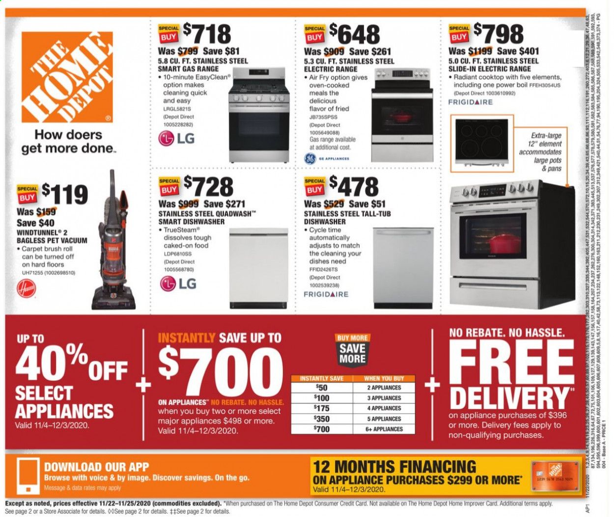 The Home Depot Weekly Ad Flyer November 16 to November 25
